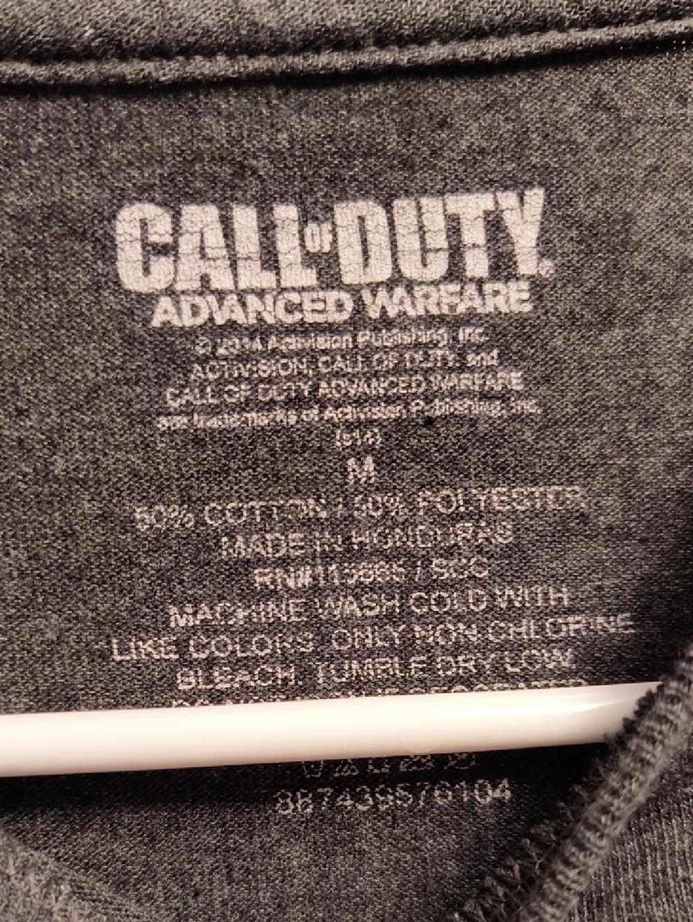 Advanced Warfare Gray Graphic Tee Call Of Duty Medium - Picture 3 of 3